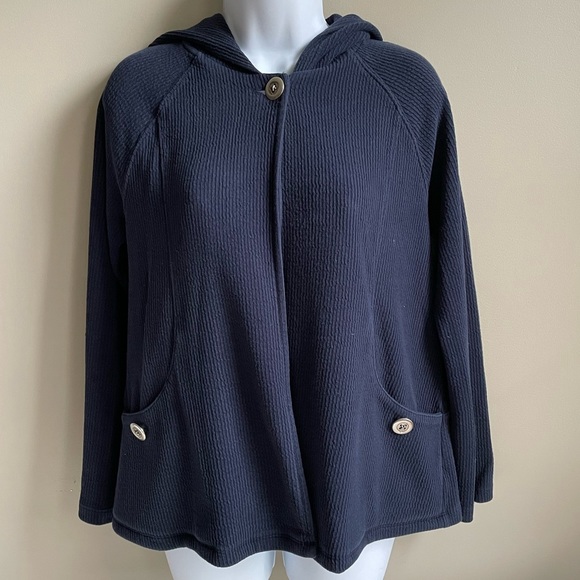 COPY - ‼️SALE‼️$25 Like/Bundle/Offer Coldwater Creek Hooded Swing Cape Jacket - Picture 1 of 9